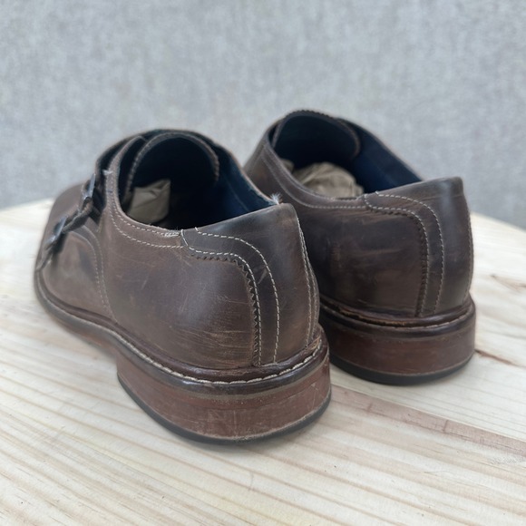 Cole Haan Distressed Nubuck Leather Double Monk Strap Dress 10.5 Shoes main image 5